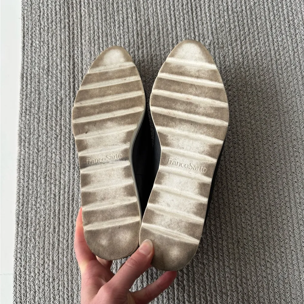 Franco Sarto Kaine Black Leather Pointed Toe Platform Mules Size 7 - Image 7