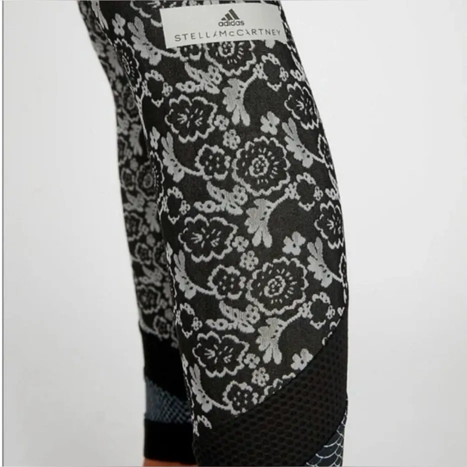adidas by Stella McCartney TruePurpose Printed Leggings – X Small Black Size XS - Image 3