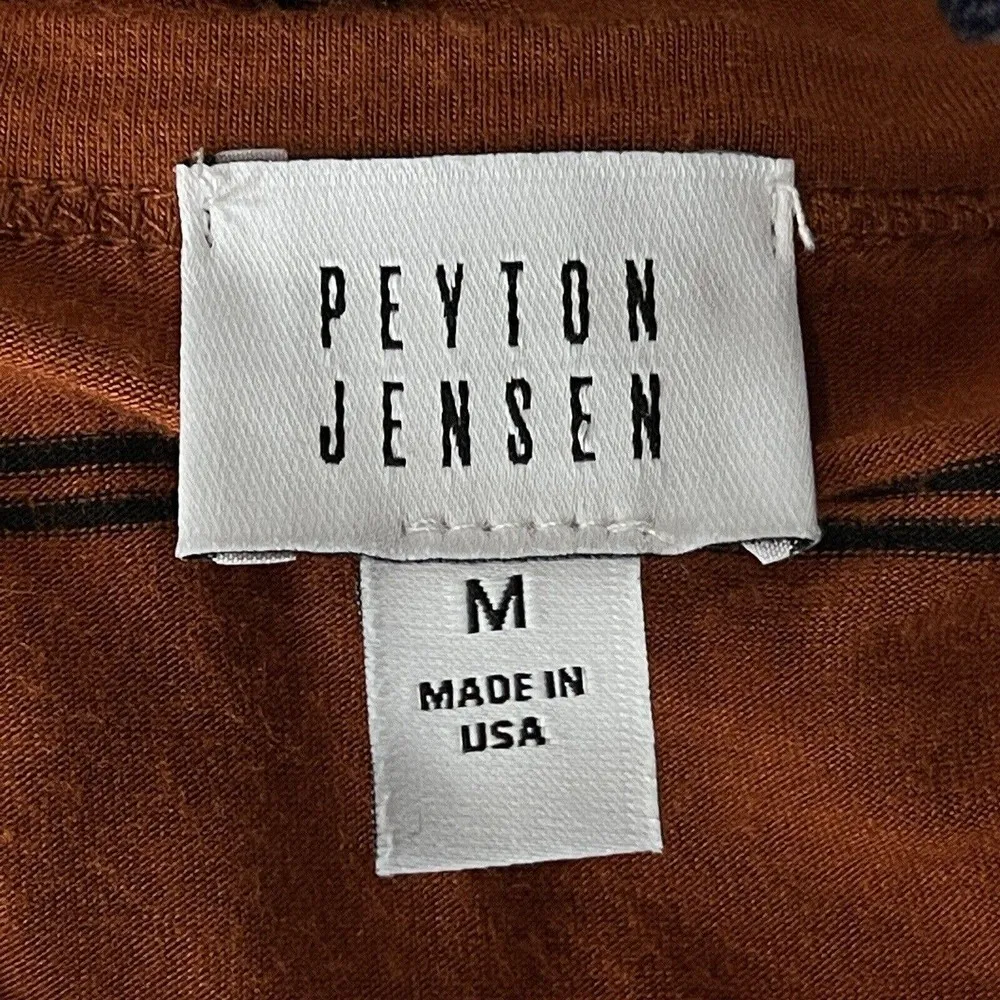 Peyton Jensen Evereve Medium Billie Tunic Tee Top Long Sleeve Scoop Neck Striped - Image 5