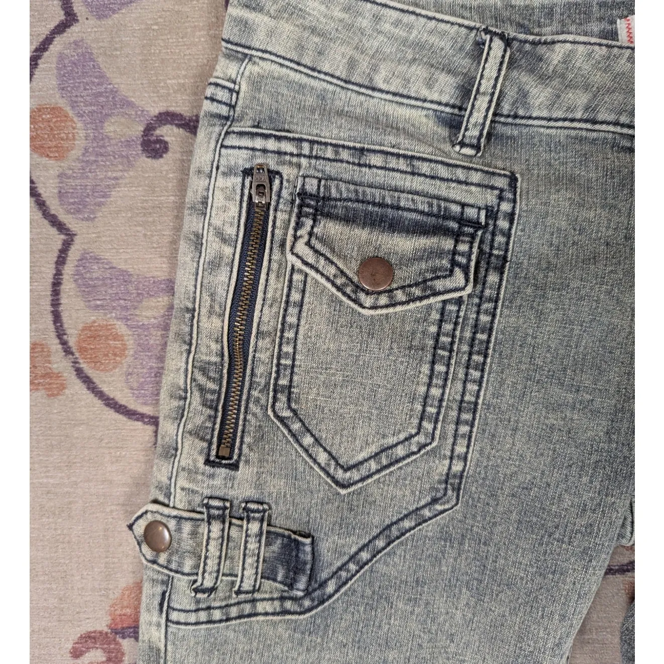 Urban Outfitters BDG Micro Bootcut Low Rise Jeans Gray Size 26 - Image 11