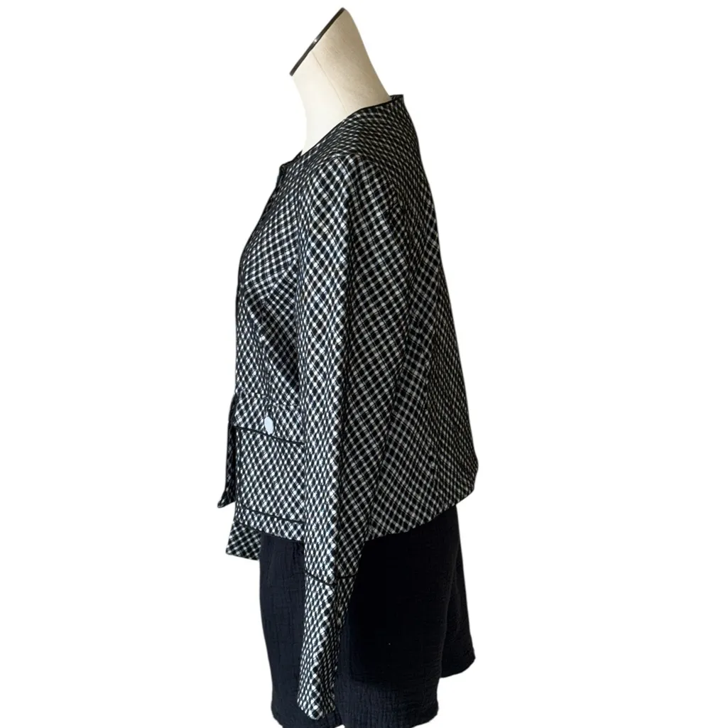 NWT SPANX Ponte Lady Jacket Jacquard # 21039R - Image 4