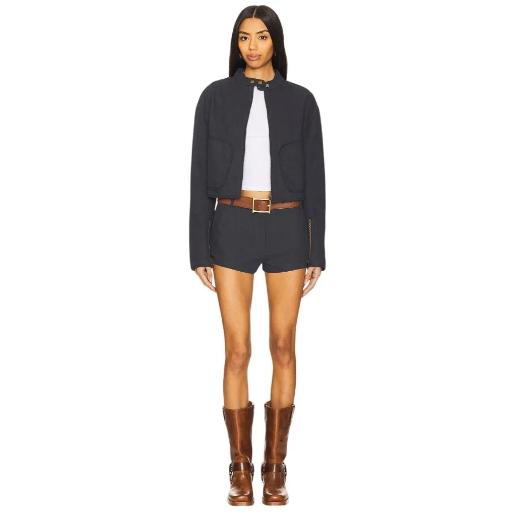 LIONESS Crue Jacket in Petrol X-Small New Womens Shacket Coat - Image 4