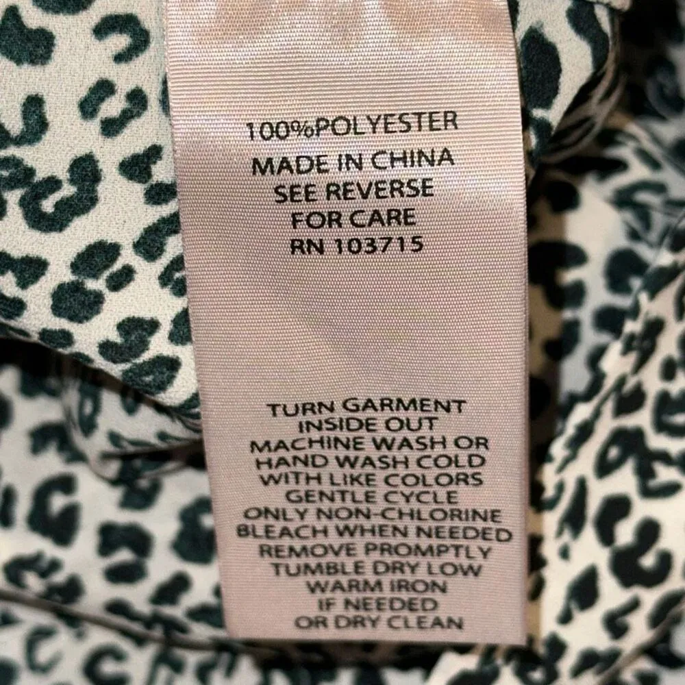 Nanette Lepore Animal Print Wrap Around Ruffled Skirt - Image 4