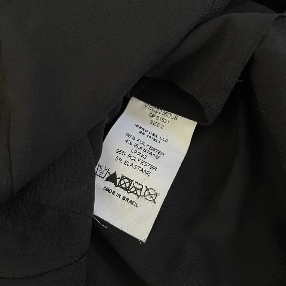 PatBO Cut Out Mini Dress With Rhinestone Trim in Black‎ Black Size 2 - Image 11