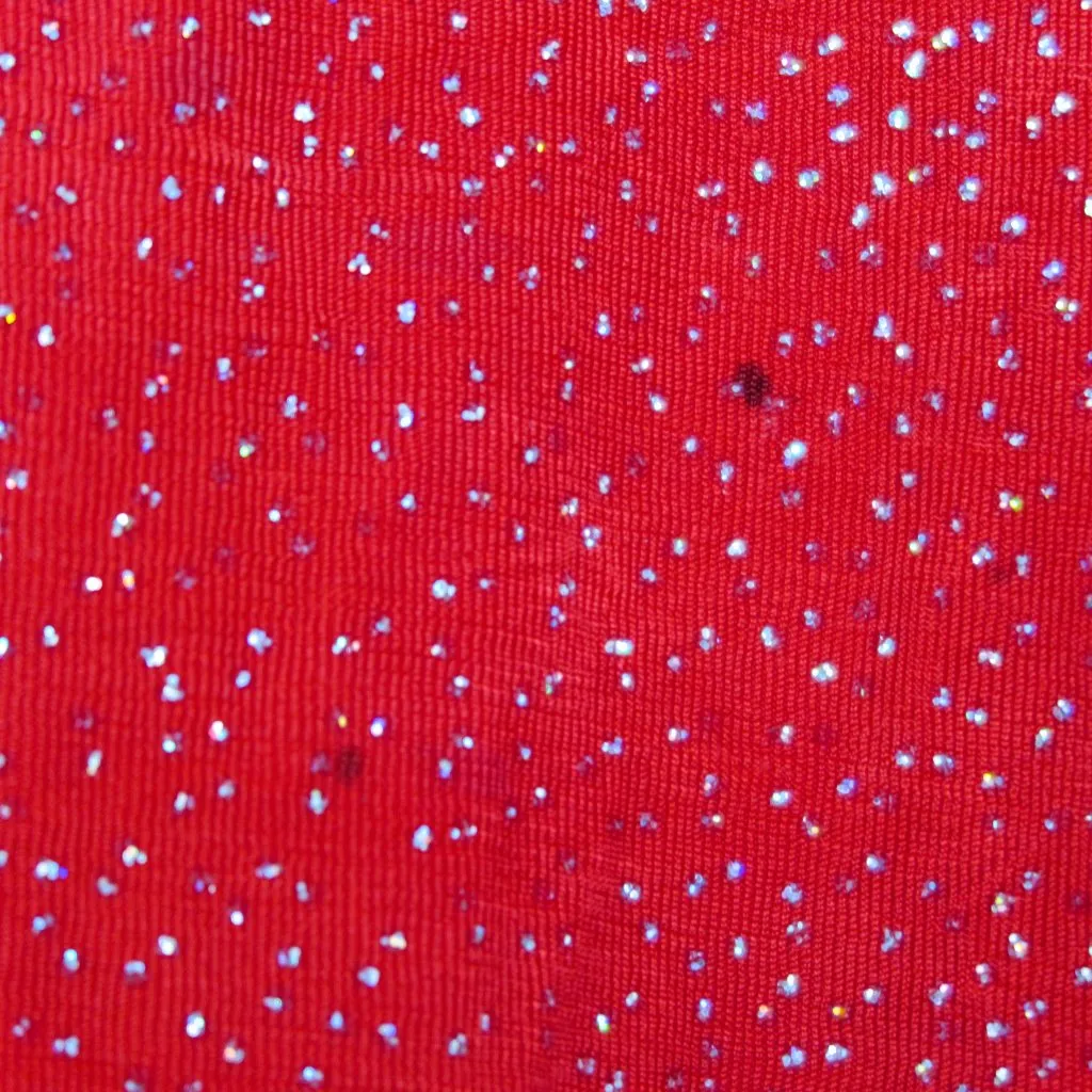 Vintage 90s Sparkly Red Mini Dress Size L - Image 13
