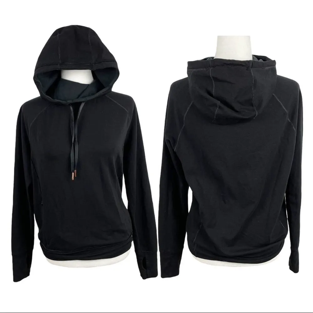 Sweaty Betty Rhythm Merino Black Hoodie Size Small - Image 6