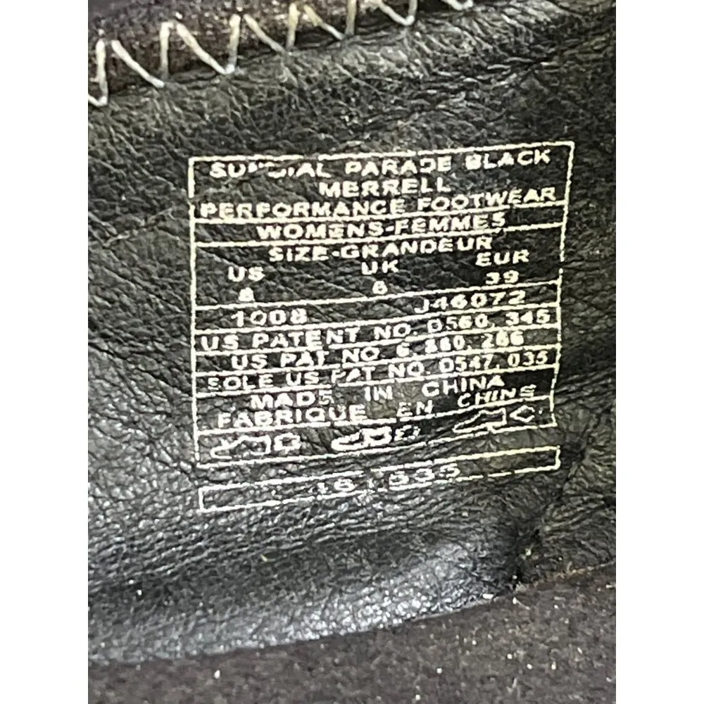 Merrell Womens Grey Leather Slide Sandals Size 8 SKU 6598 - Image 6