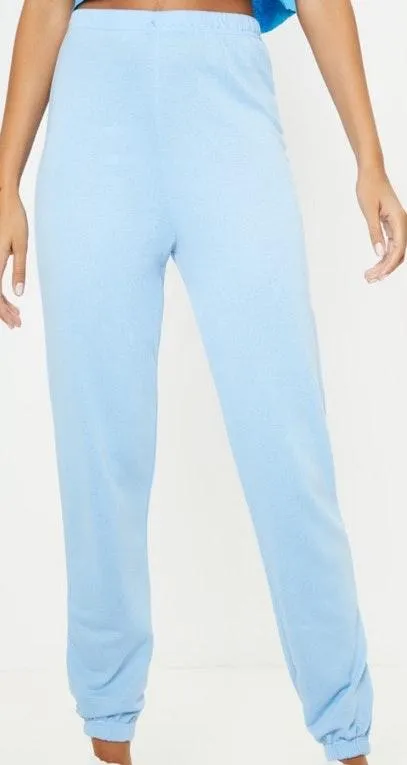 Pretty Little Thing Baby Blue Joggers - Image 2