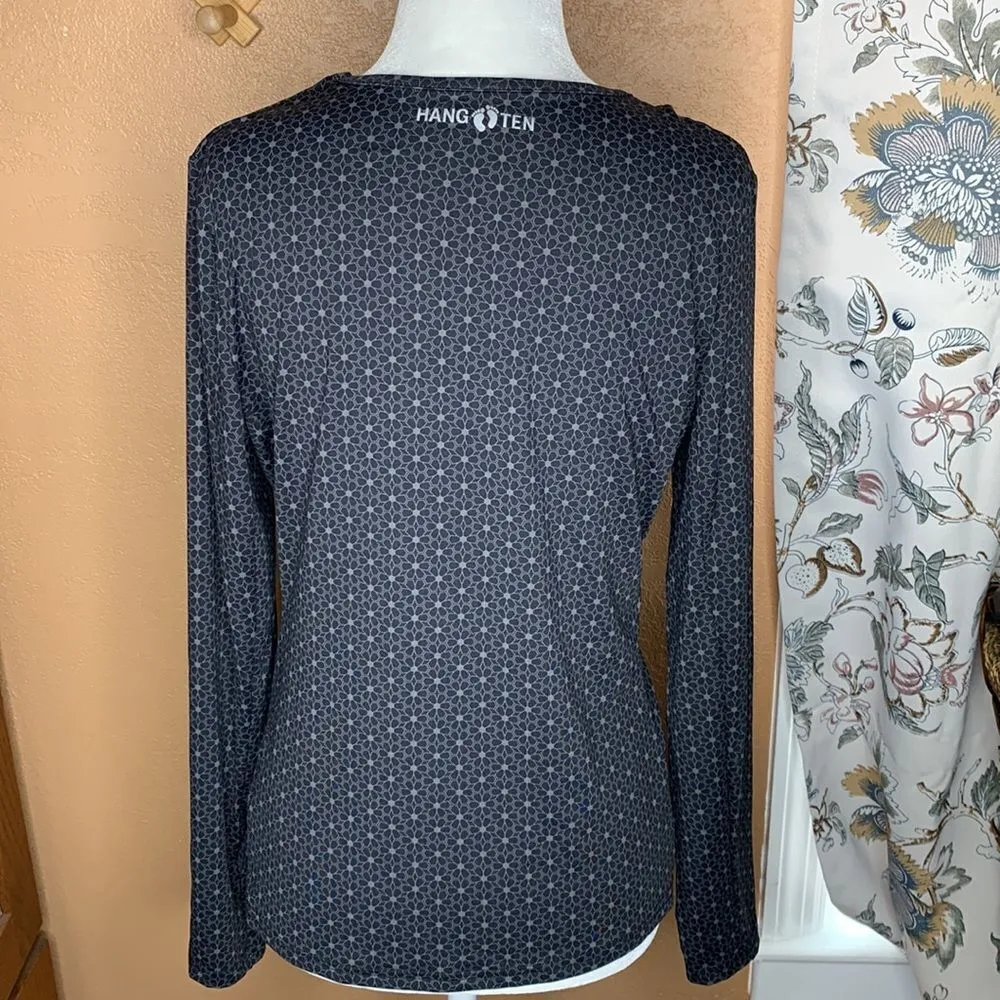 Hang Ten Women's Long Sleeve Sun Protection Shirt Pocket Size Small UPF 50 - Image 3