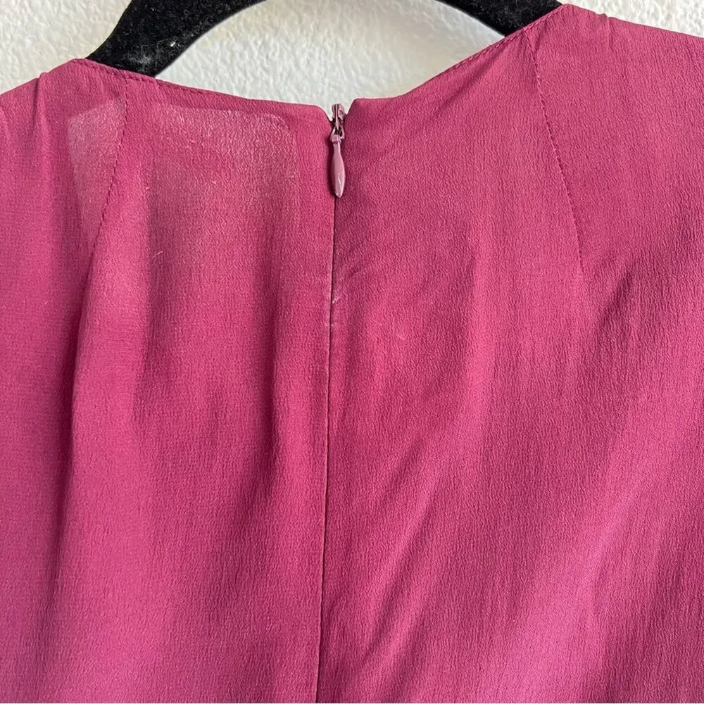 Marni Sleeveless Ruffle Front Blouse Red Size undefined - Image 6