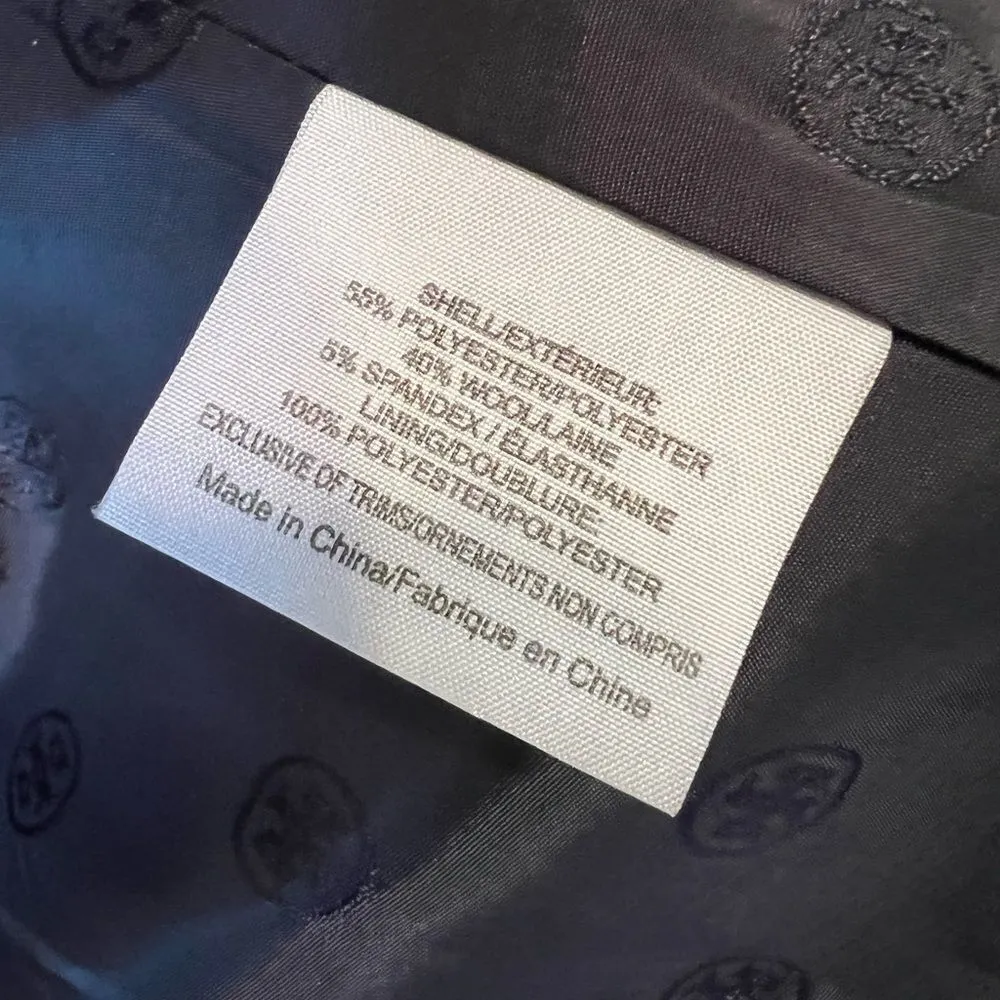 Tory Burch  Pierre Navy Blue Double Button Blazer - Image 7