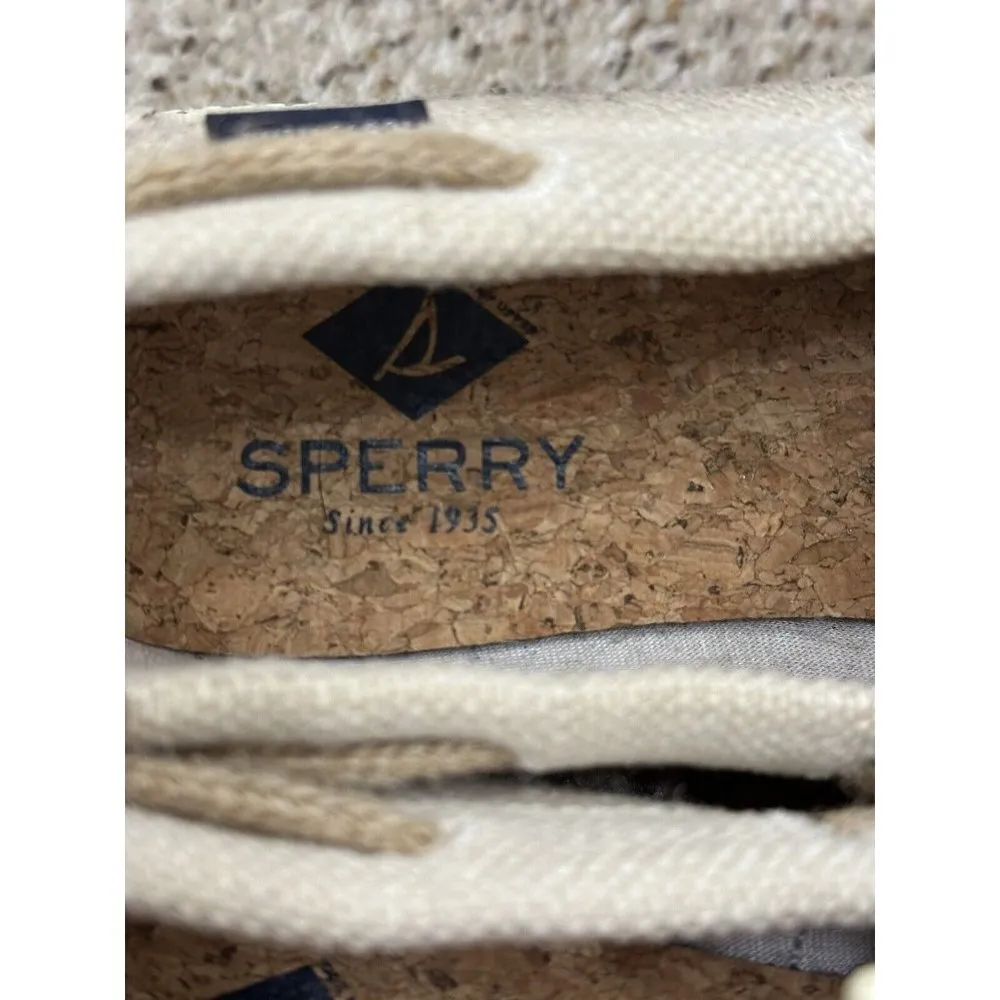 Sperry A/O 2-Eye Boat Shoe 100% Hemp/Ivory Women's Size 7 UK 4.6 Slip On Shoes - Image 5