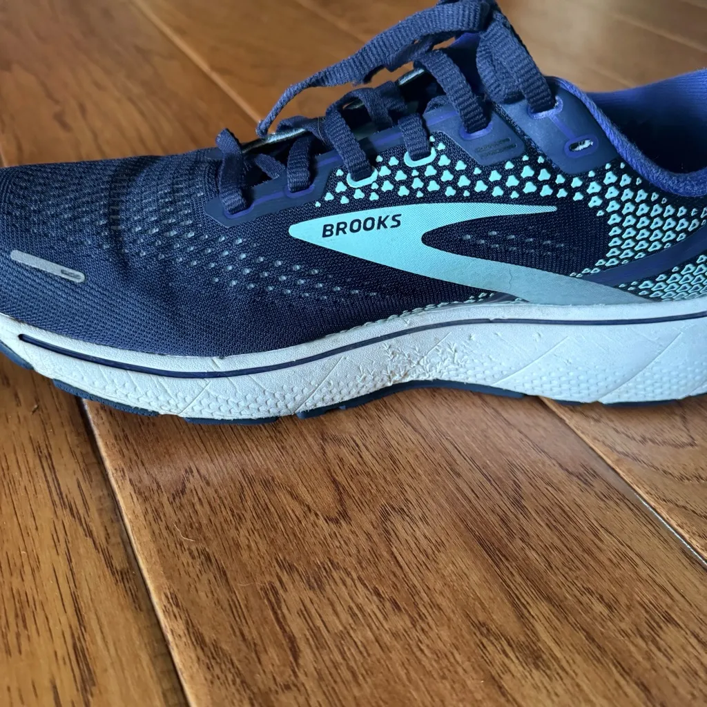 Brooks Ghost 14 Athletic Sneaker Shoes Women's Size 11 Purple Mint Green - Image 6