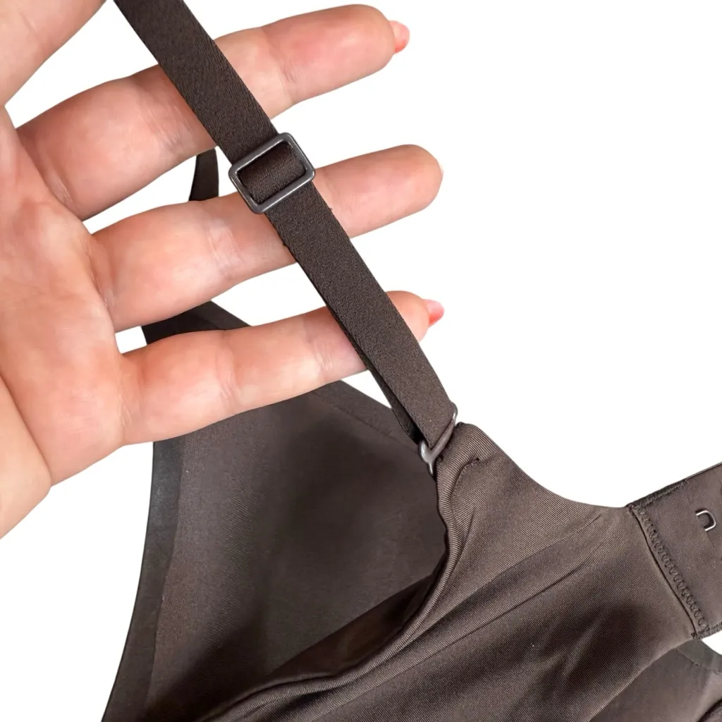 Skims Size 32C Ultimate Teardrop Push Up Bra Cocoa Dark Brown Seamless Shaping - Image 10