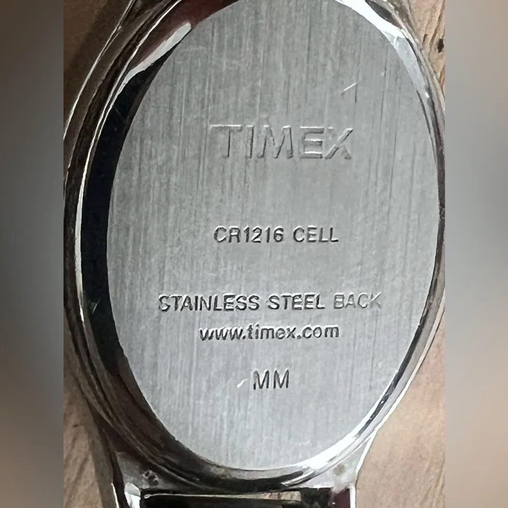 Timex Ladies Watch White Dial Two Tone Stainless Stretch Bracelet - Image 7