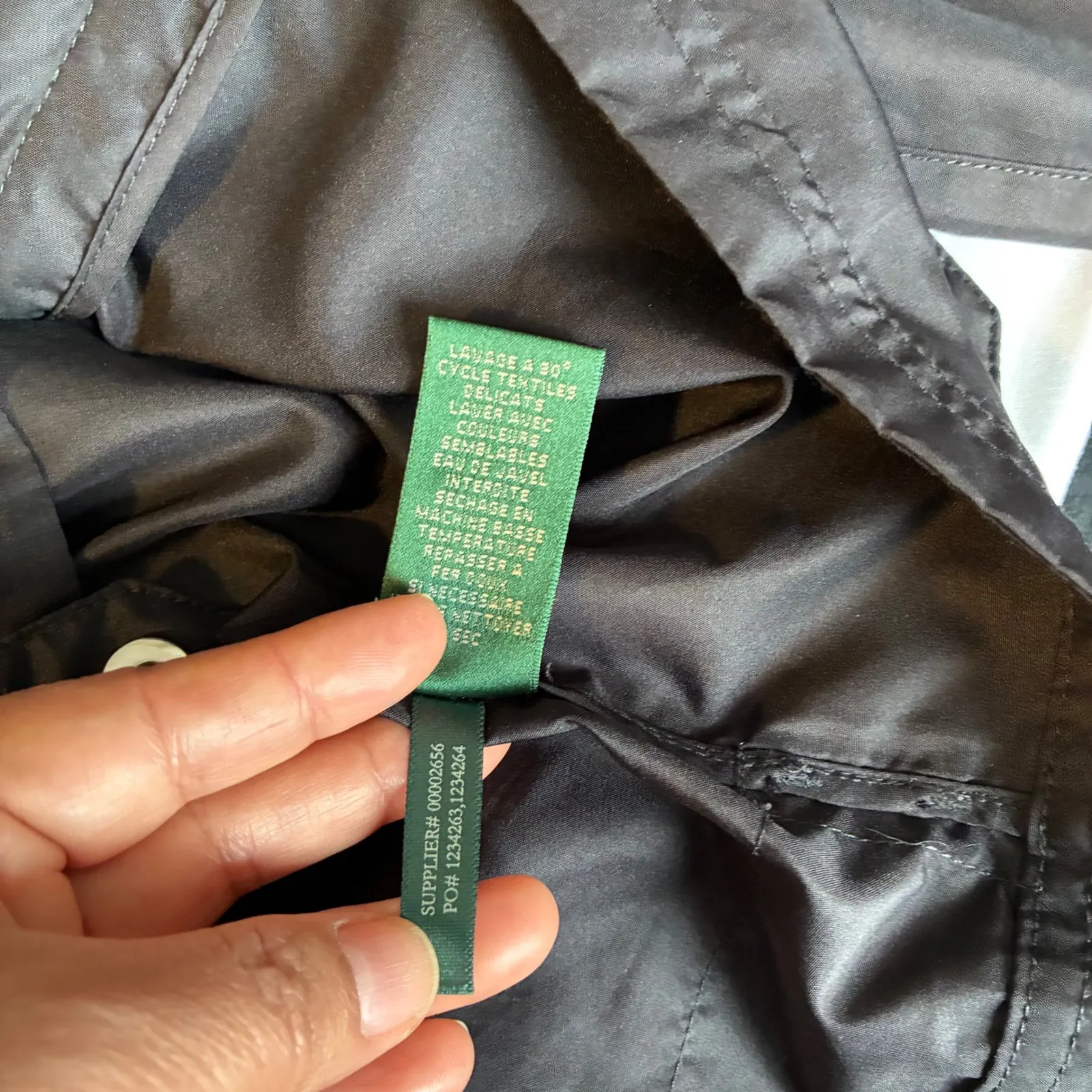 VTG Lauren-RL Windbreaker Golf Active Jacket Full‎ Zip Black Crest Lightweight L - Image 4