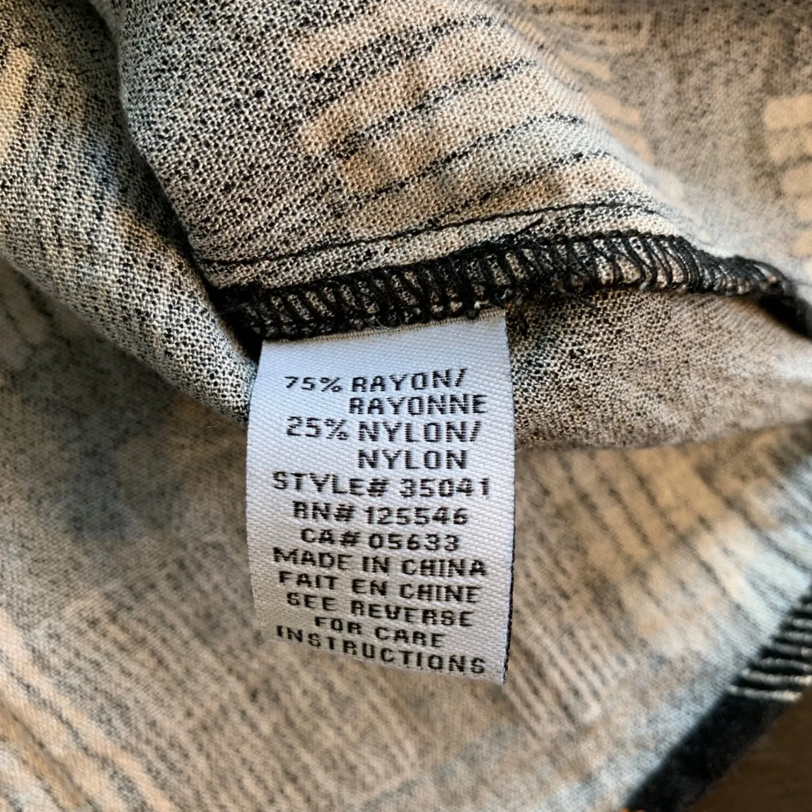 Habitat‎ Clothes to Live In XS Black Brown Abstract Print Oversized Tunic Top - Image 4