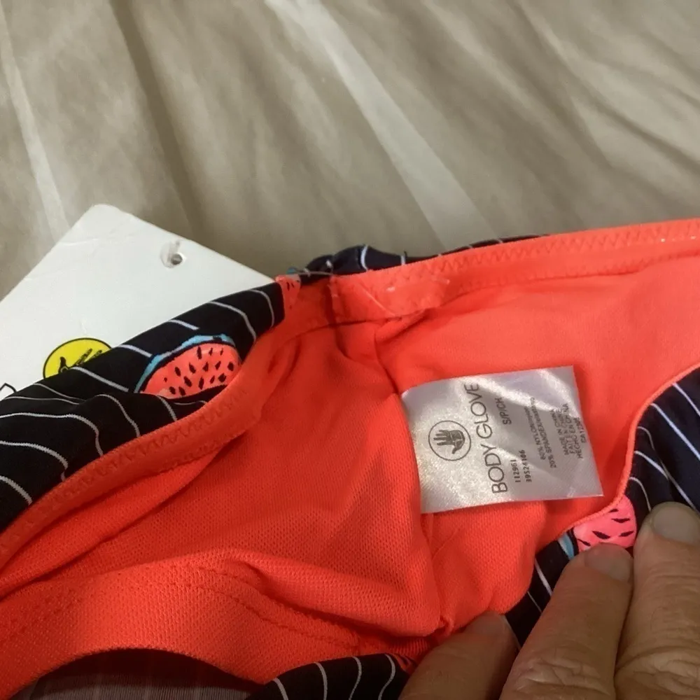 Body Glove watermelon crop top bikini small top xsmall bottoms - Image 5