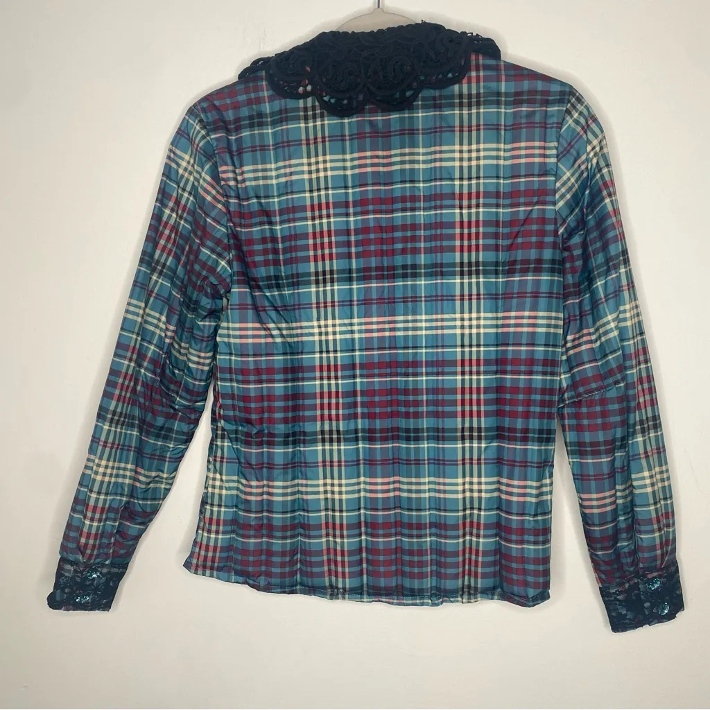 Cardocile Plaid Down Puffer Jacket in size M Size M - Image 2