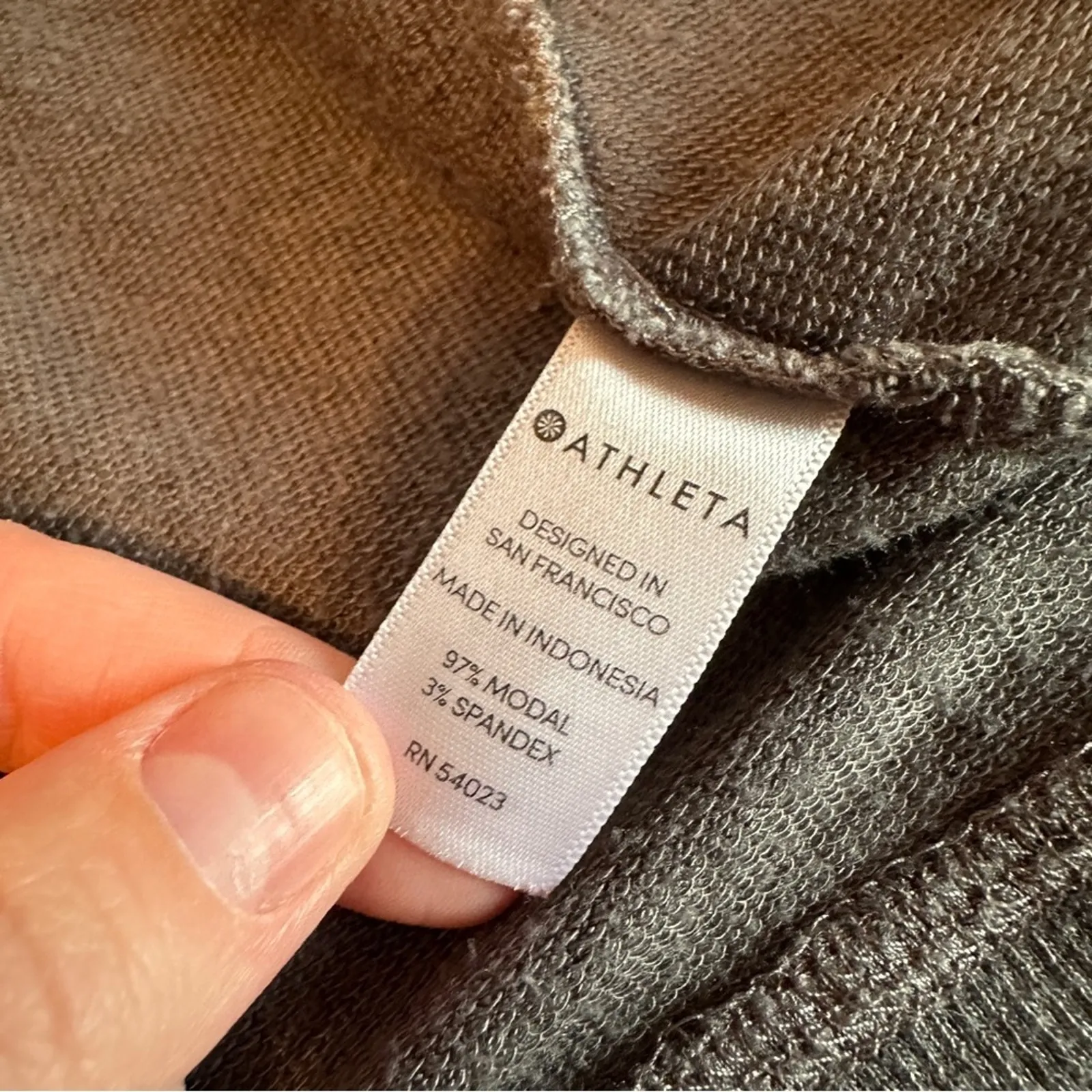 Athleta Pranayama Restore Rib Wrap Long Sleeve Cardigan in Charcoal Grey Sz M‎ - Image 8