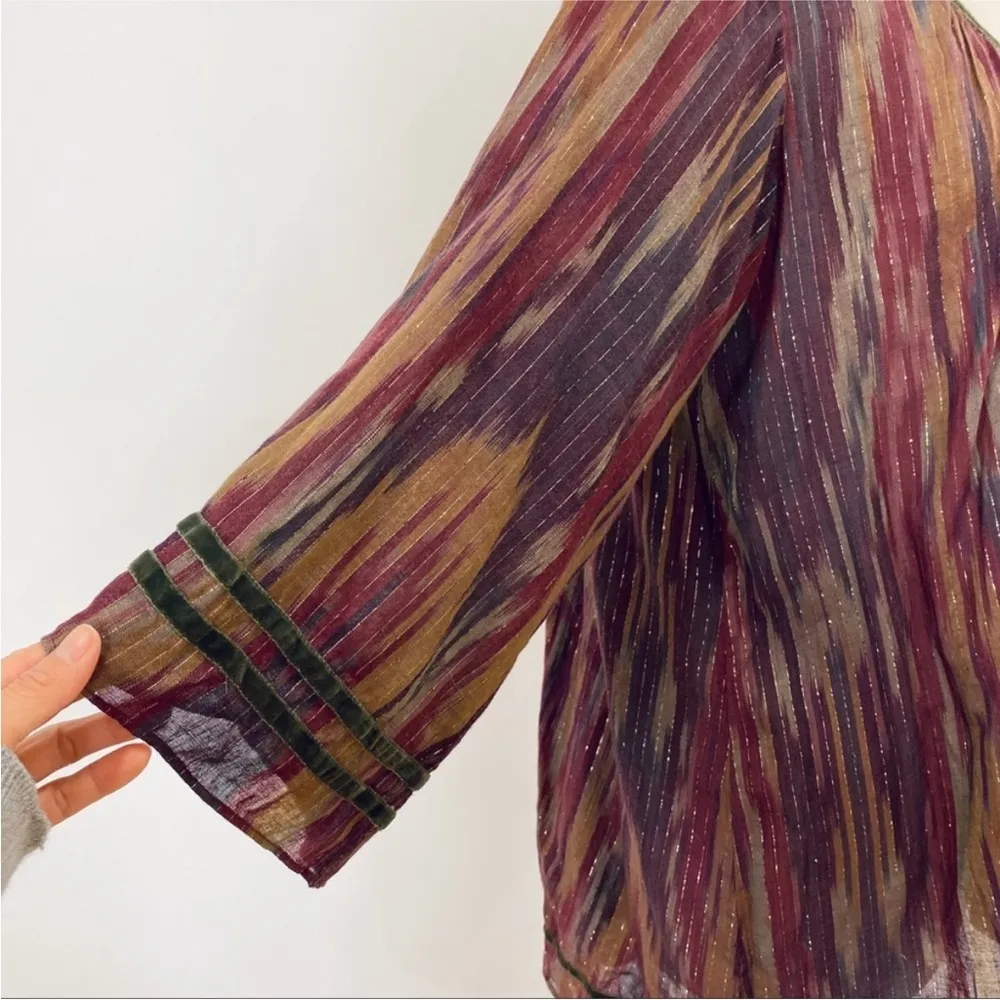 NEW Calypso St. Barth beautiful bohemian shiny tunic - Image 4