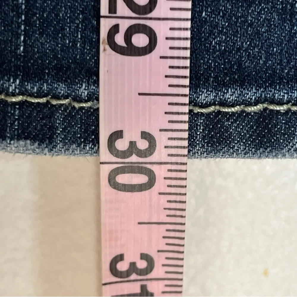 Silver Aiko‎ Bootcut Jeans Women’s Size 28x31 Thick Stitch Dark Denim Low Rise - Image 5