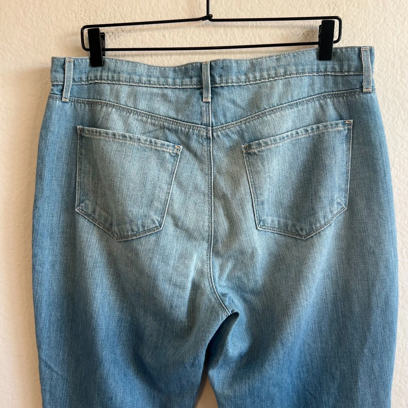 L'AGENCE Bridget High Rise Slouch Straight Leg Raw Hem Denim Jeans Womens 30 - Image 5