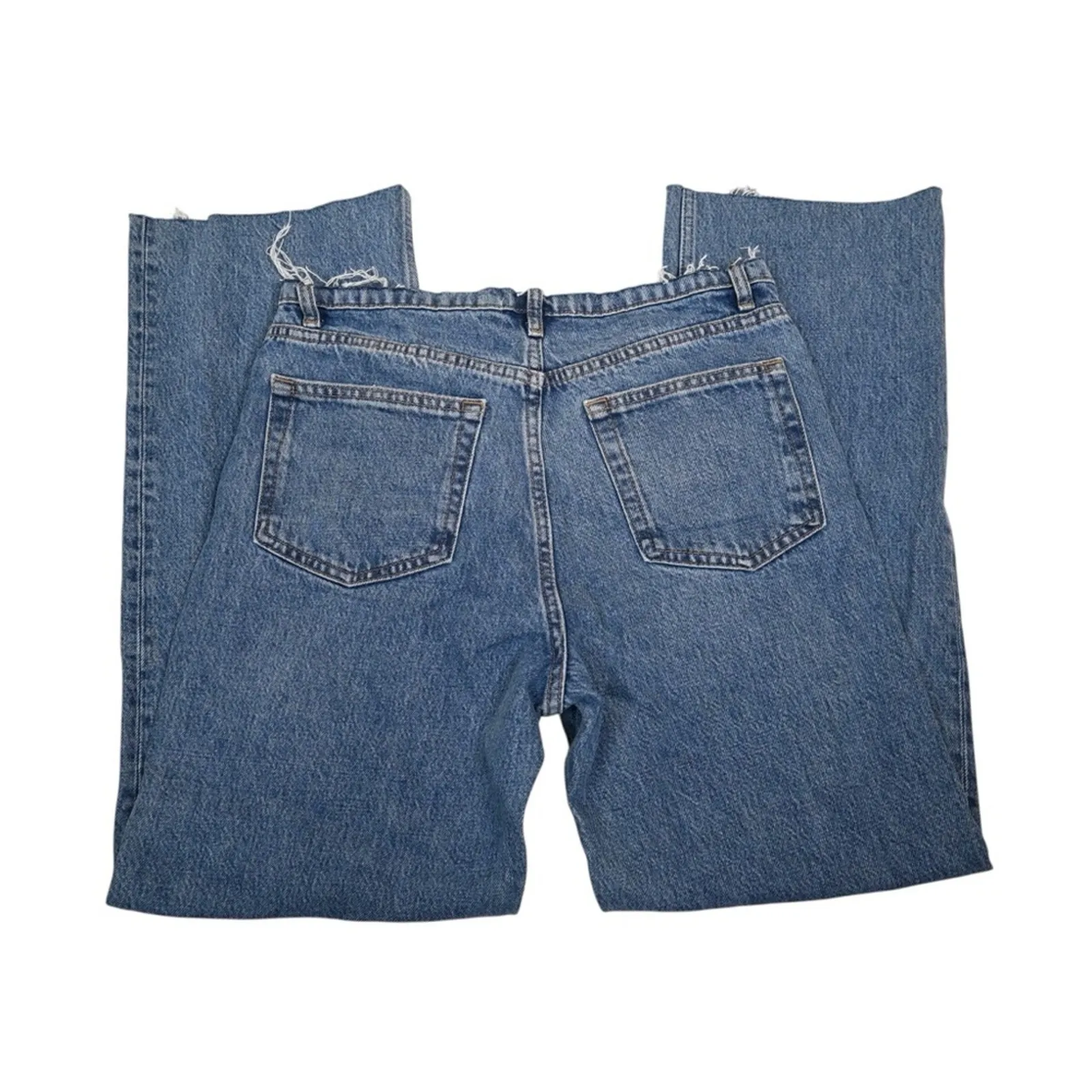 Reformation Womens 28 Mariah Cut Off Waistband Straight Jean NEW - Image 6