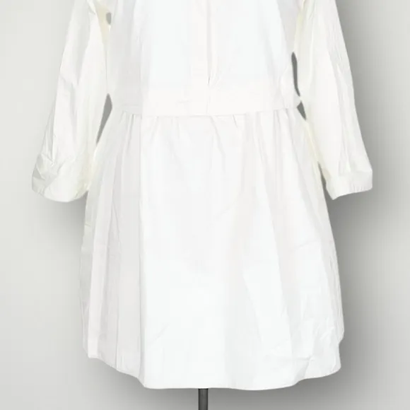 Tuckernuck Pomander Place Elia White Cotton Shirt‎ Dress XL Long Sleeve - Image 4