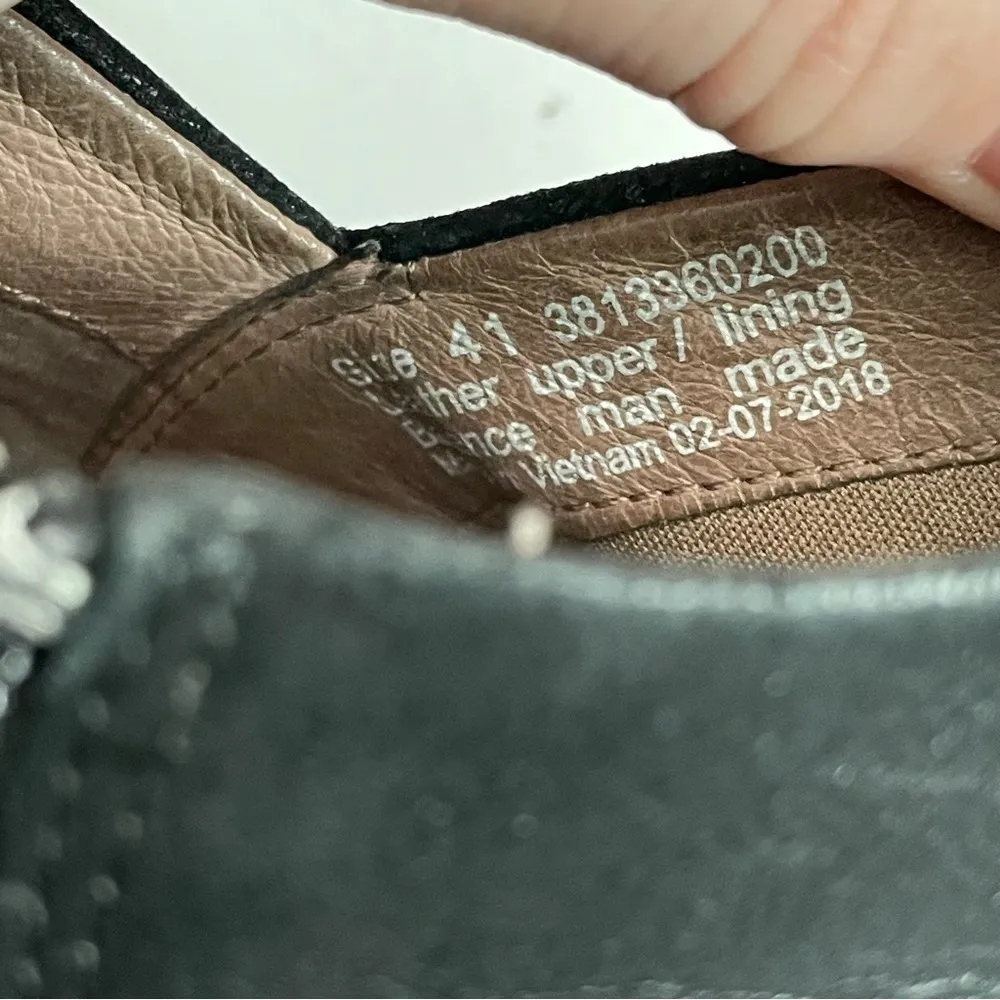 Dansko Bootie Boots Raina Heel Comfort Zipper Leather Burnished Distressed Black - Image 14