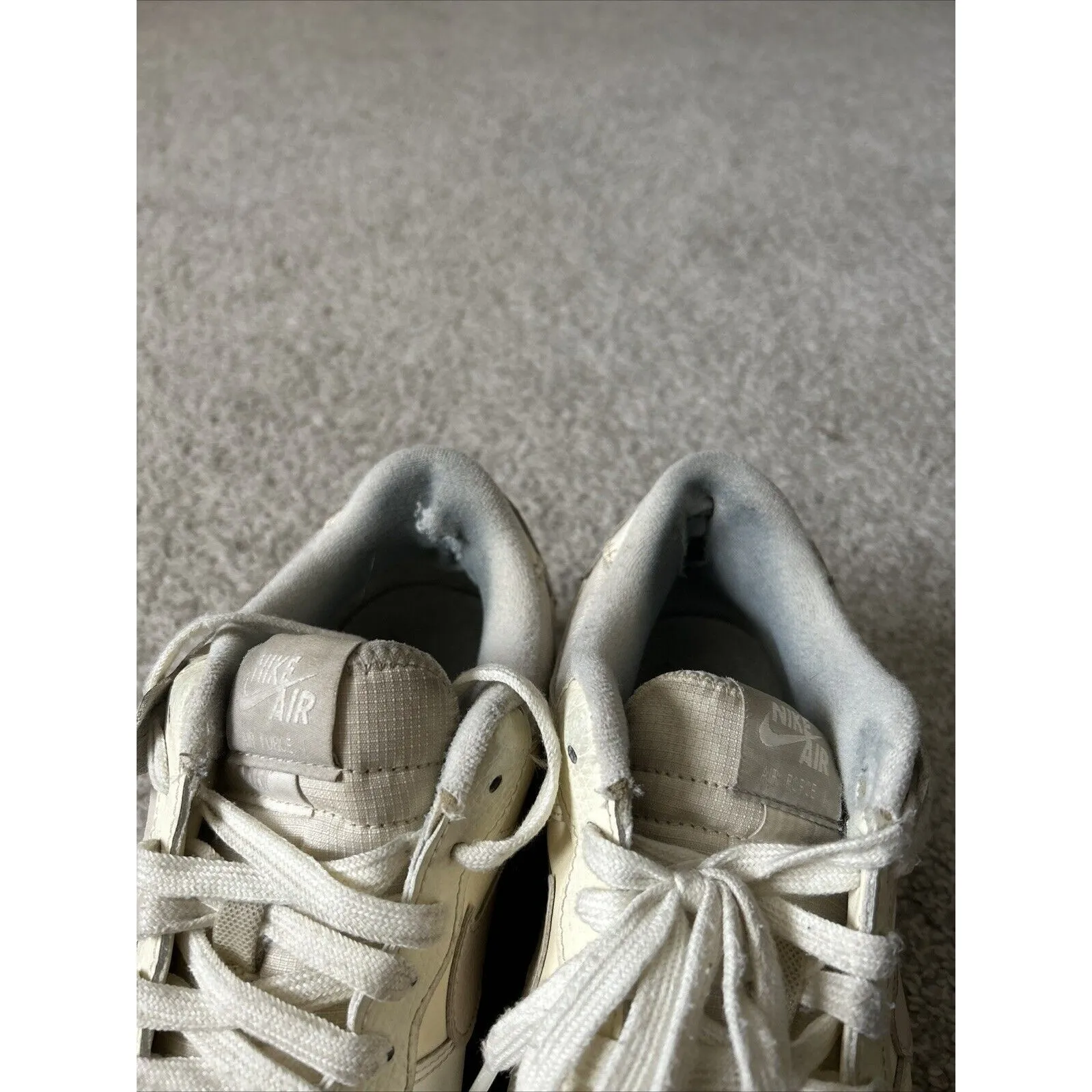 Nike Air Force 1 Shadow Cream Off White EUC‎ Womens Size 10 - Image 3