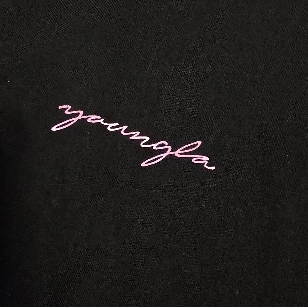 YoungLA Womens Crop Top Shirt Black Size L - Image 3