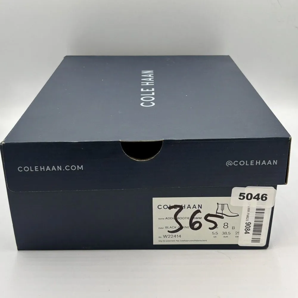 Cole Haan Addie Block Heel Bootie, Dark Garnet Maroon, Size 8B New - Image 9