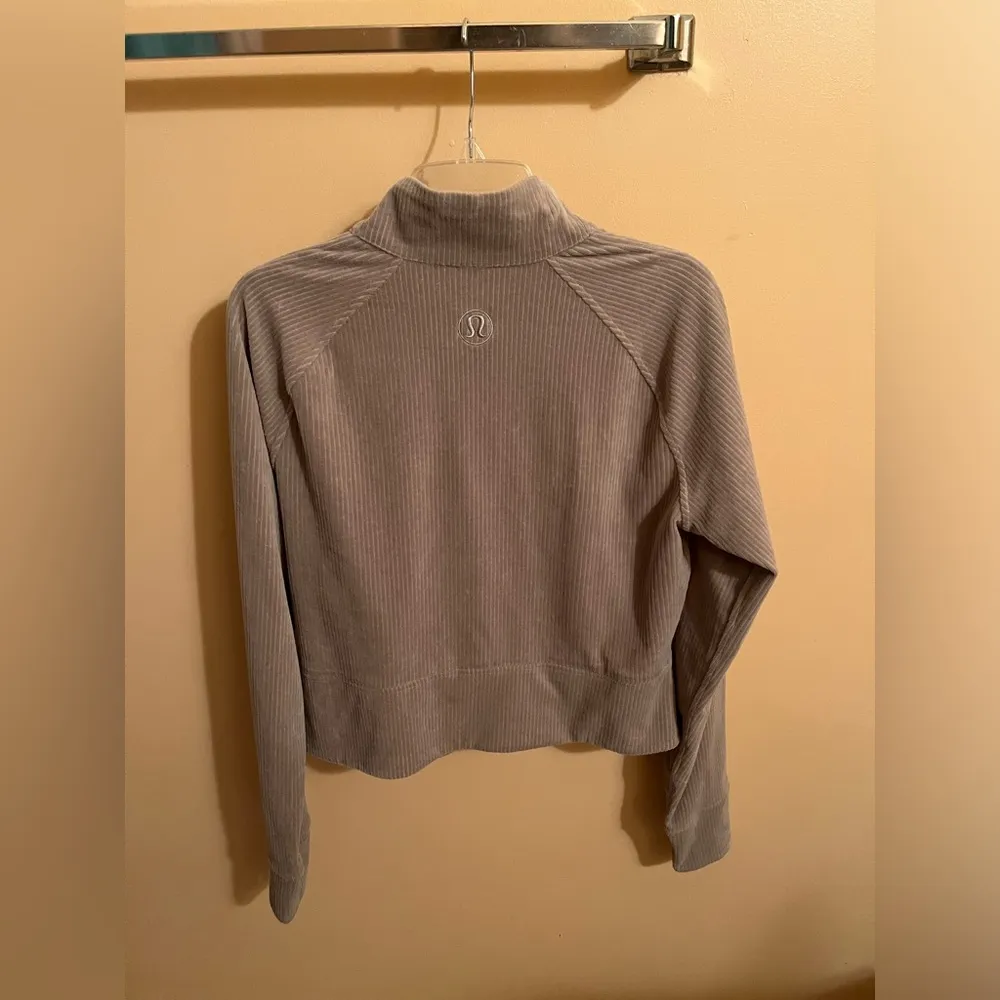 Scuba Track Velvet Cord Jacket in Riverstone - Image 7