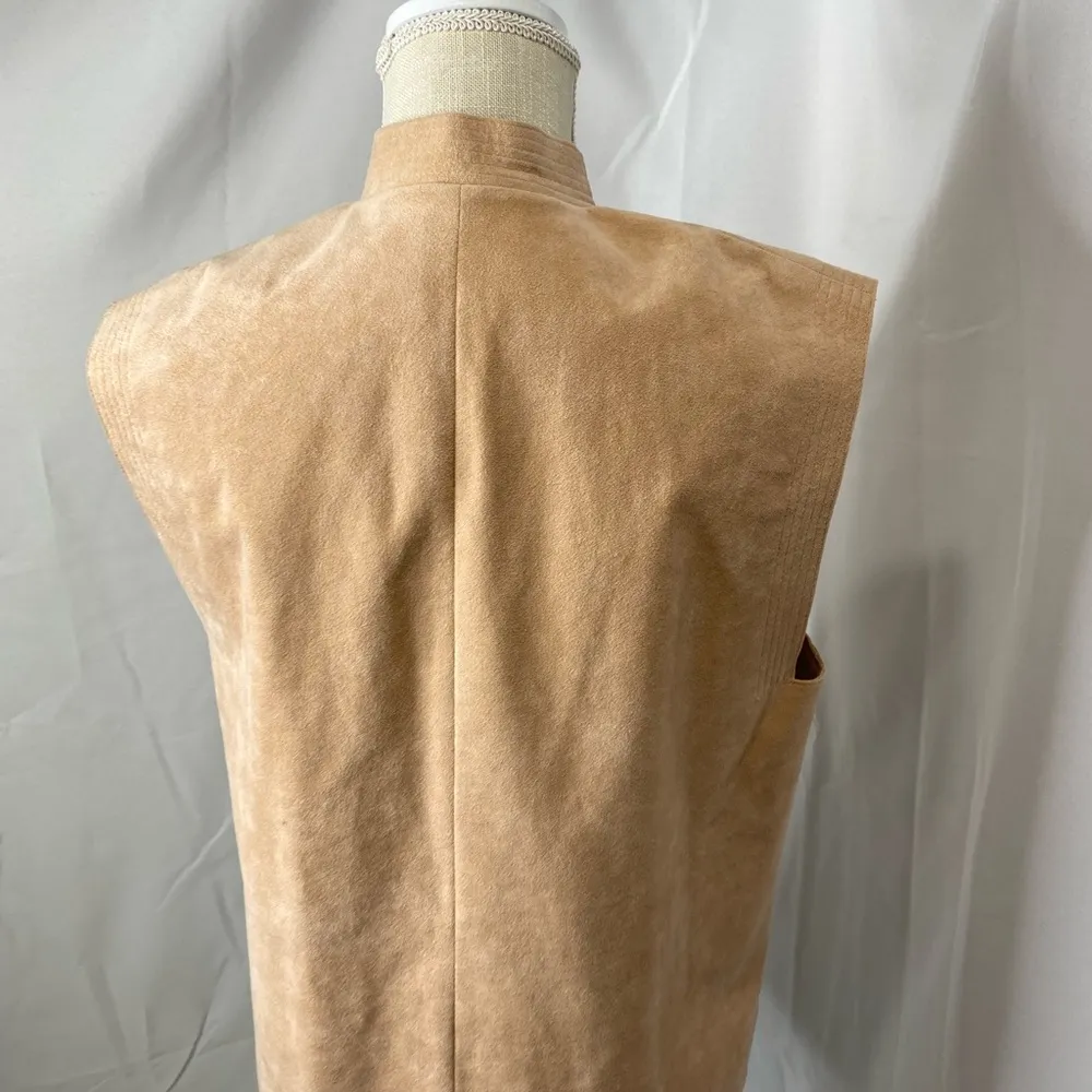 Adolph Schumann for Lilli Ann Suede vest Tan Size L - Image 10