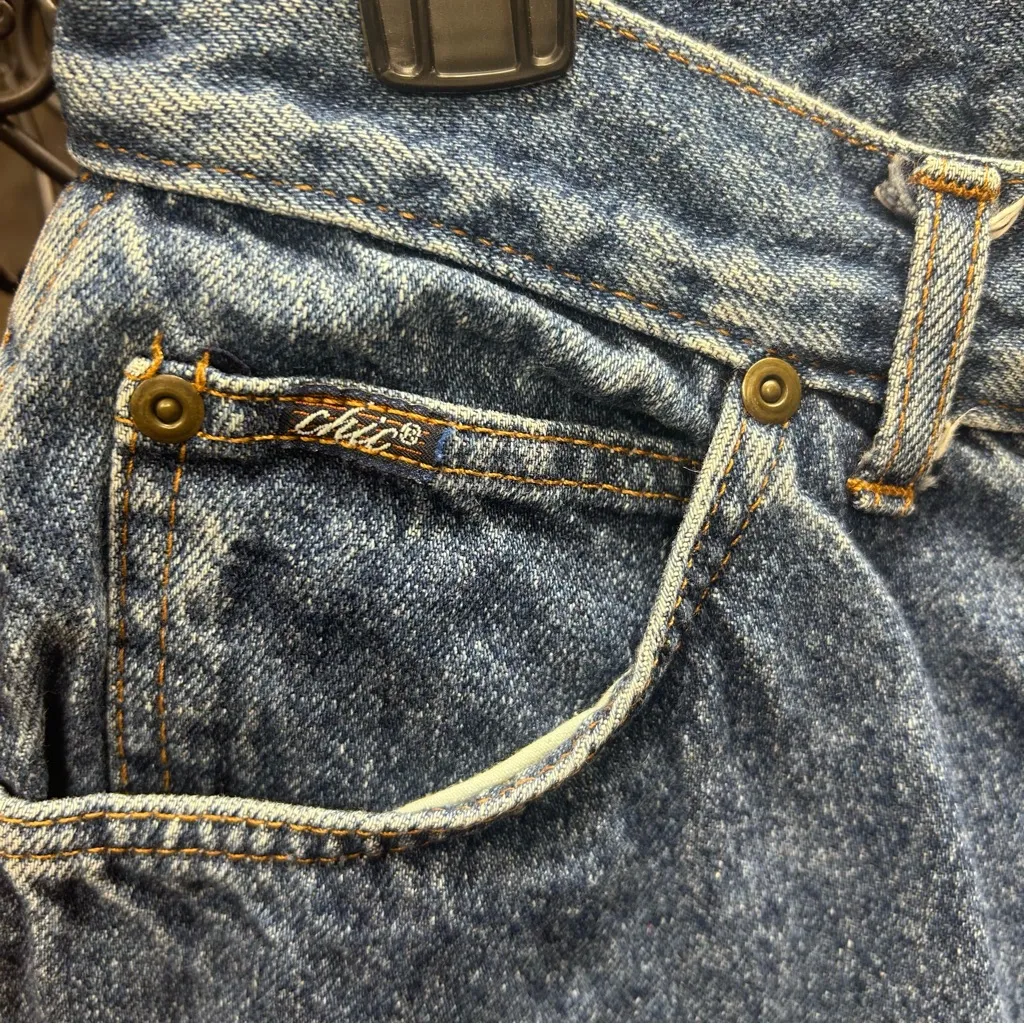 VTG 80s Chic Made in USA High Waisted 'Mom' Jeans: Size 14 Average Blue - Image 3