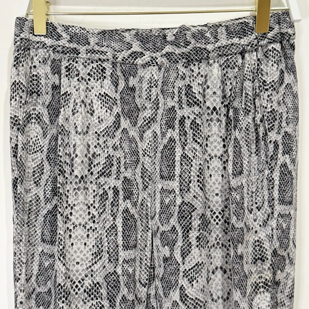 Equipment Femme Snakeskin Silk Pants XS Tapered Workwear Office Chic Neo Deco - Image 4