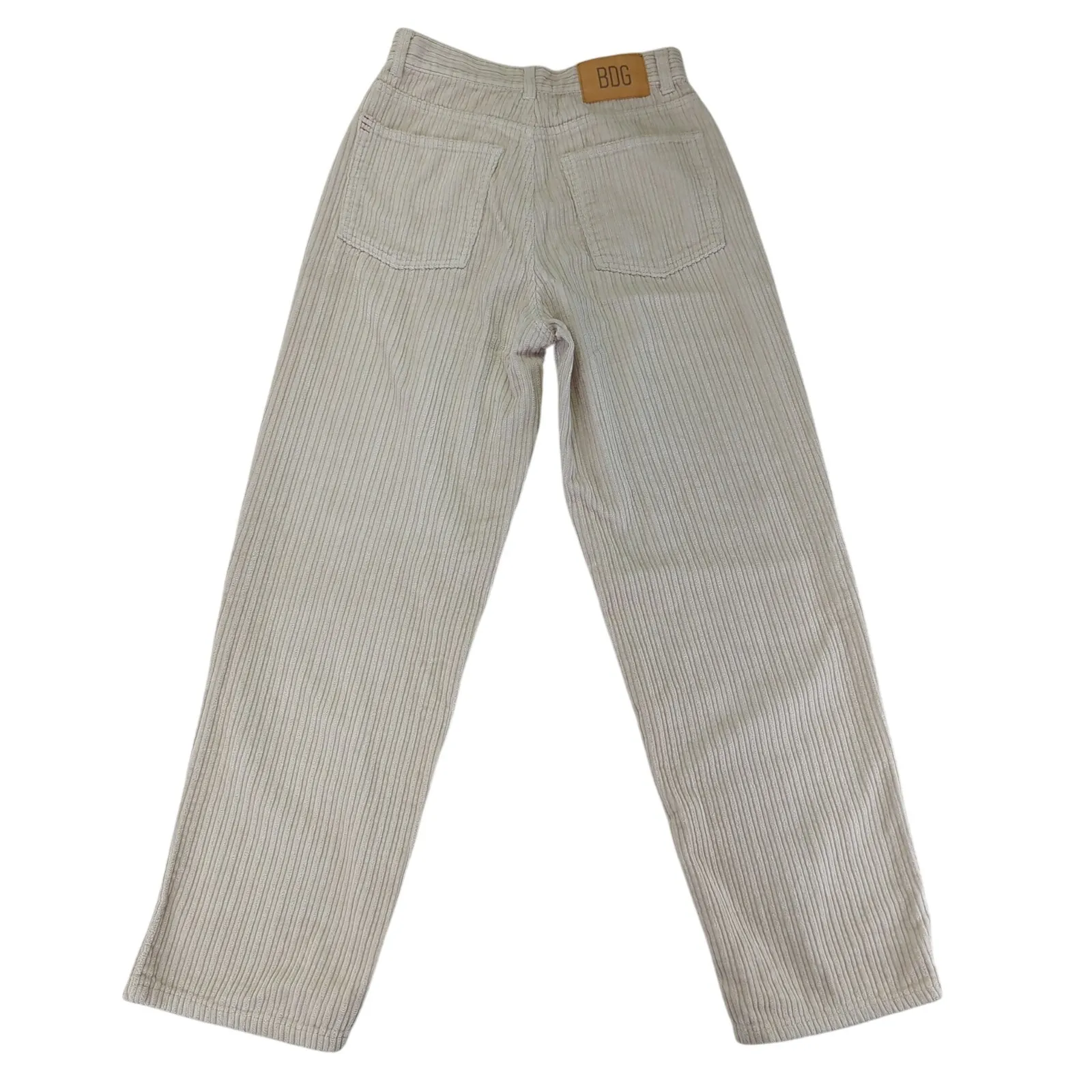 BDG High Rise Baggy Corduroy‎ Jeans Pants Women's Size 27 Cream Ecru - Image 2