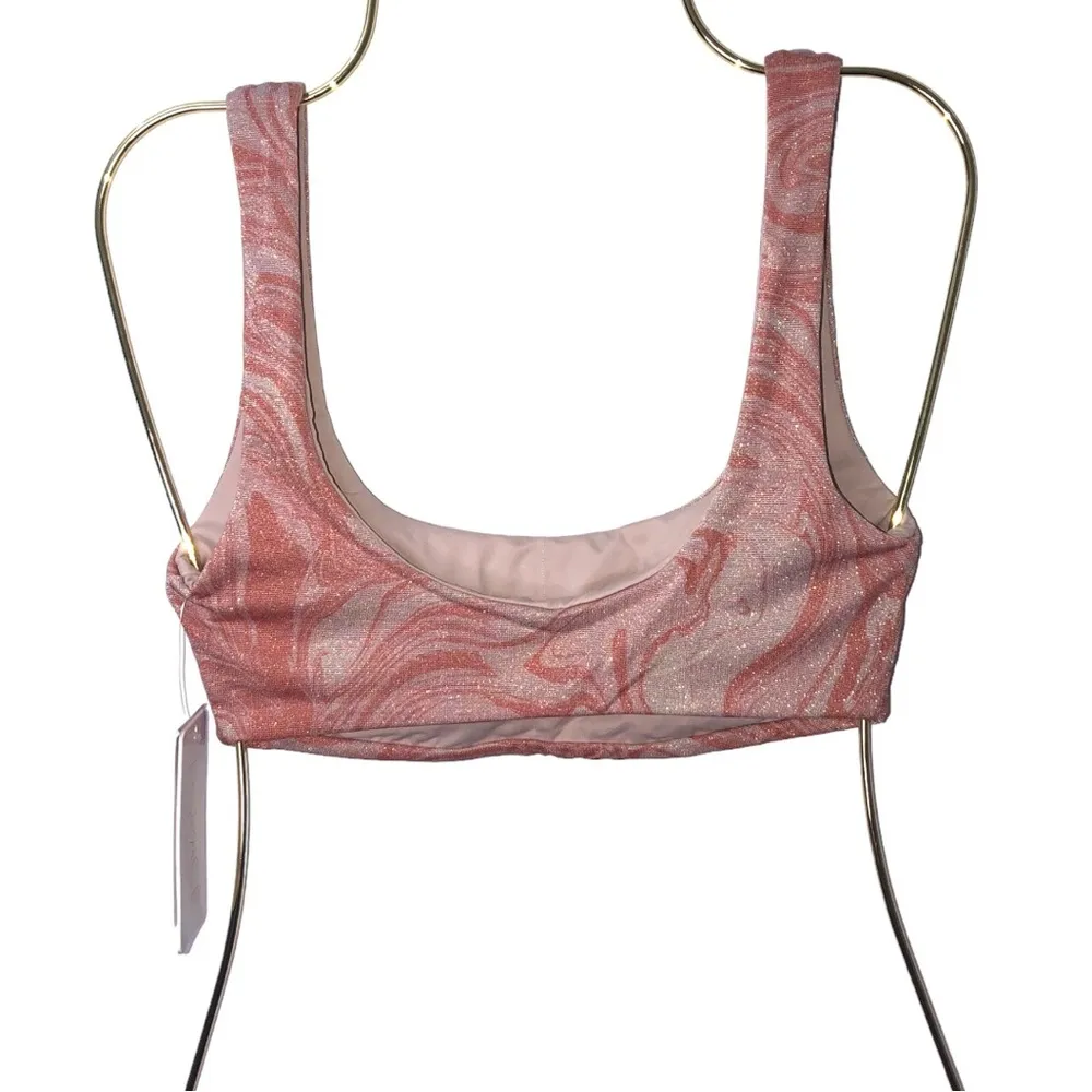 L*Space Bikini Swimsuit Lizzie Top Camacho Bottom Metallic Tie Die Swirl XS NWT - Image 6