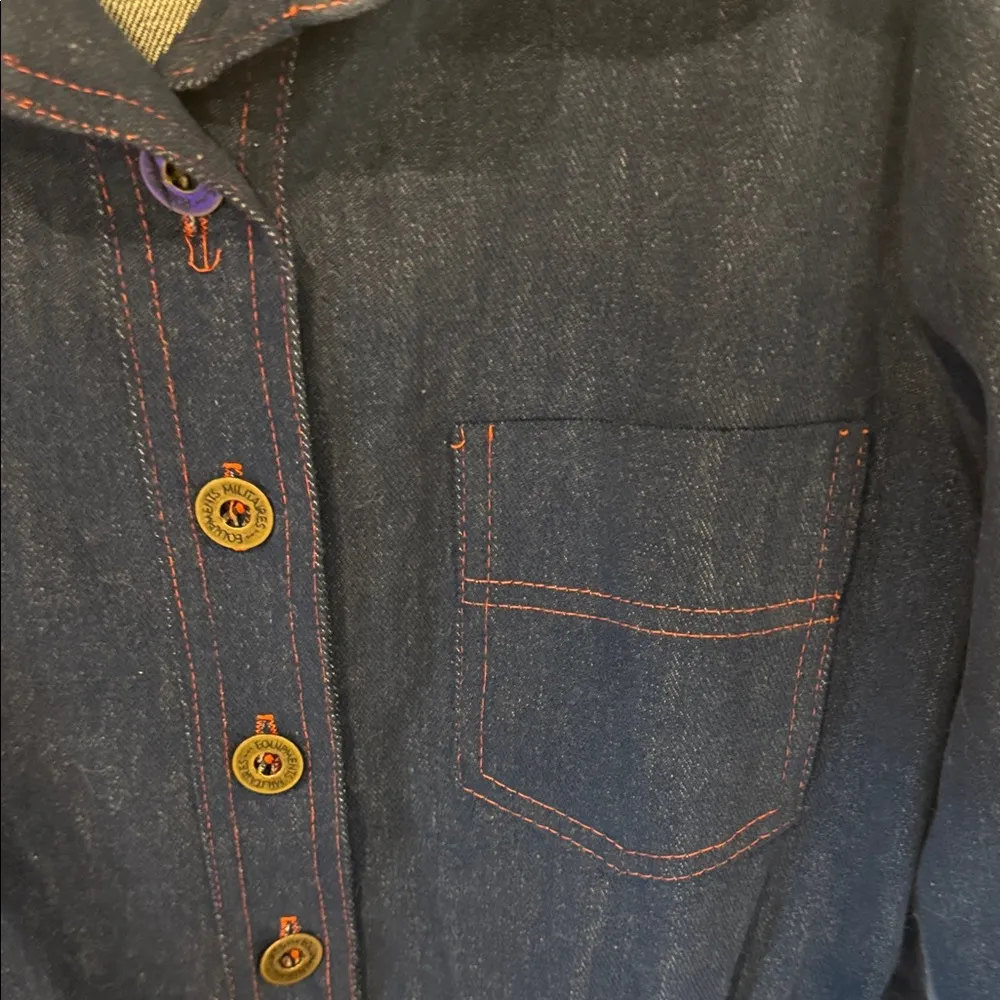 VINTAGE JENNI OF SAN FRANCISCO Women's Denim Jacket 11/12 size small - Image 3