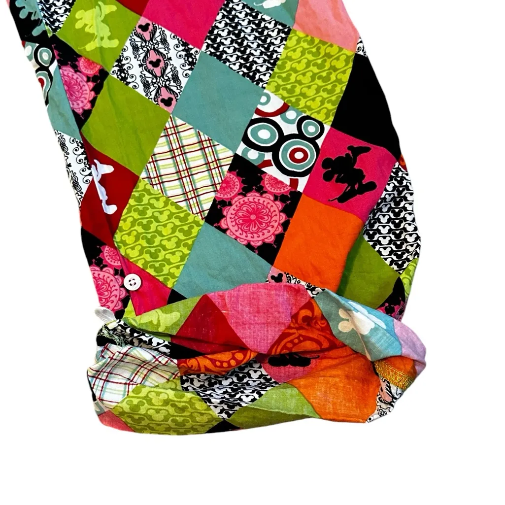 Disneyland Resort Mickey Mouse Patchwork Pajama Pants Size XS - Image 7