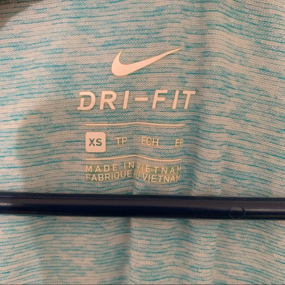 Blue Nike Dri-Fit Scoop Neck Tee - Image 2
