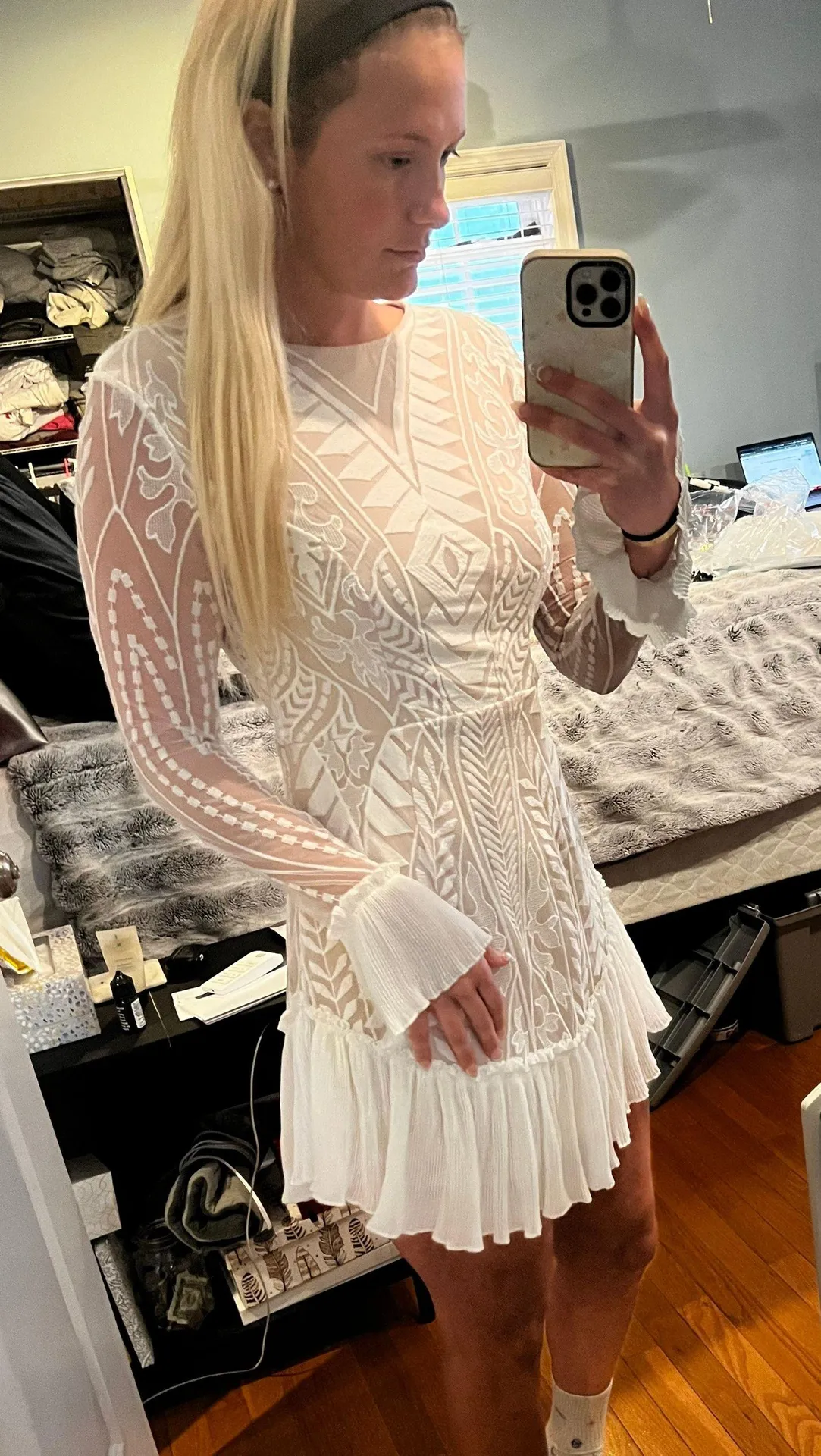 Hello Molly White Dress - Image 5