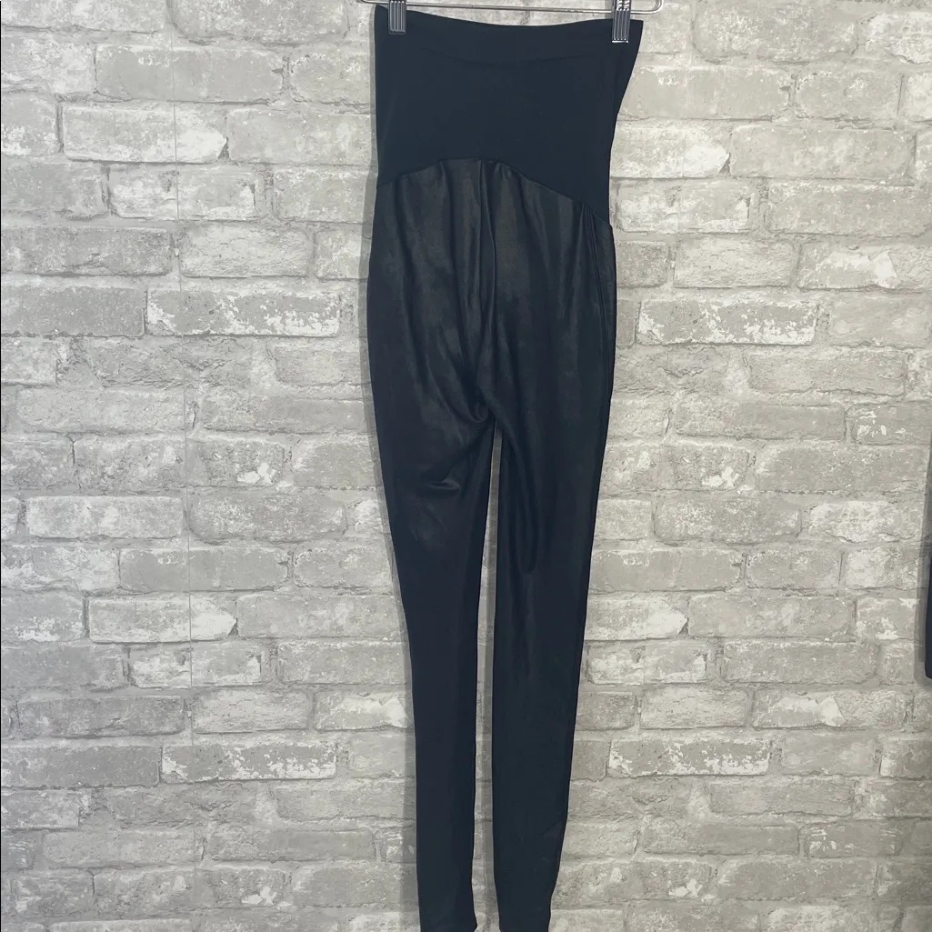 SPANX Mama Maternity Faux Leather High Waisted Leggings
Black Size XS #20201R - Image 5