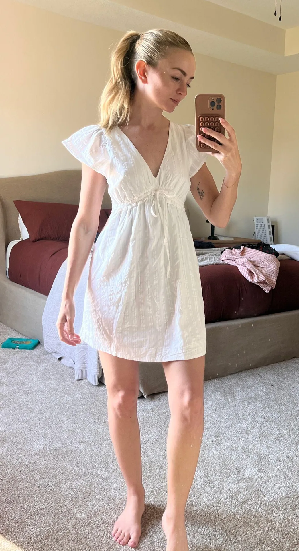 American Eagle Mini Dress White - Image 2