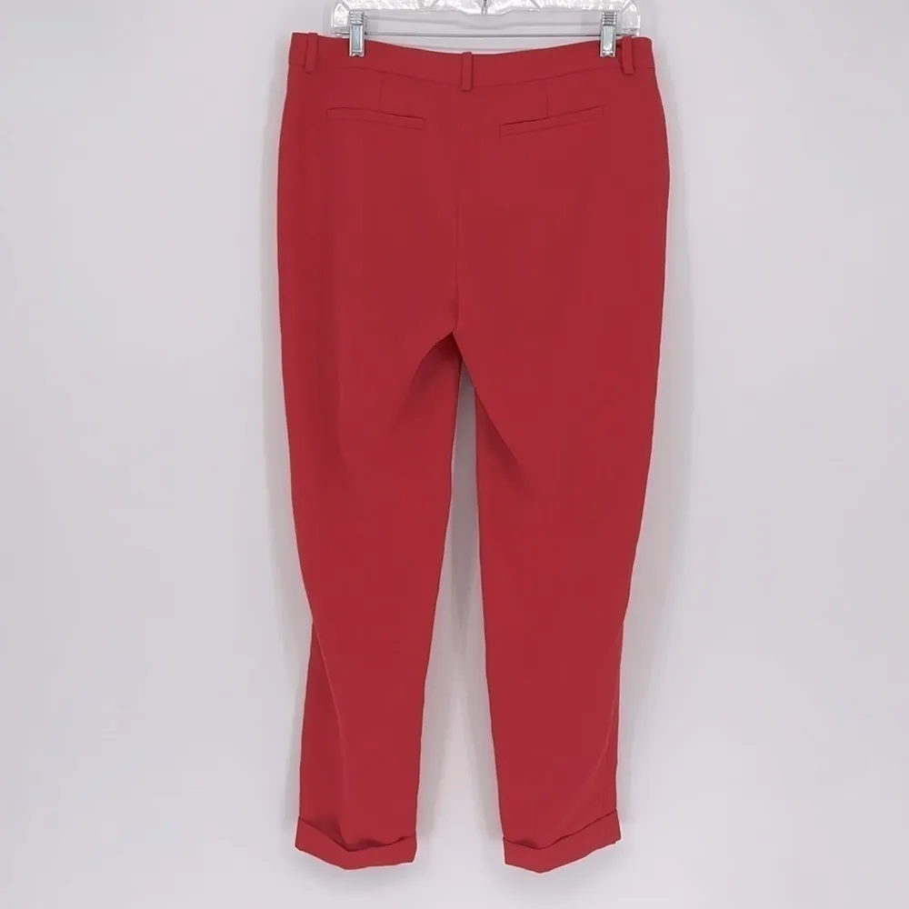 JOIE x REVOLVE Pink Anderson Cuffed Pleated Dress Pants Trousers Women’s Size 8 - Image 9
