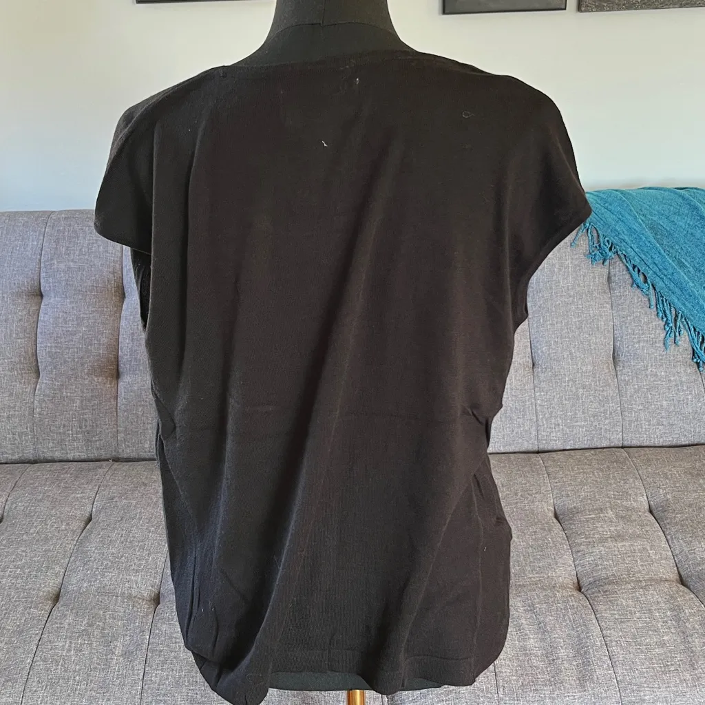 Anthropologie Brand "Sunday in Brooklyn" short sleeve 100% cotton blouse Size M - Image 2