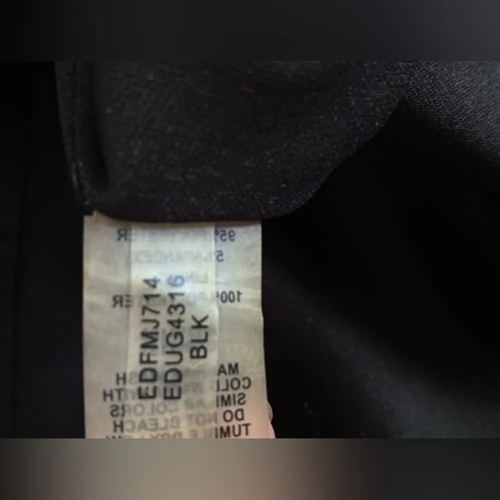 Ellen Tracy Black Cocktail Sheath Dress Holiday Evening Knee Length V Neck Sz 10 - Image 10