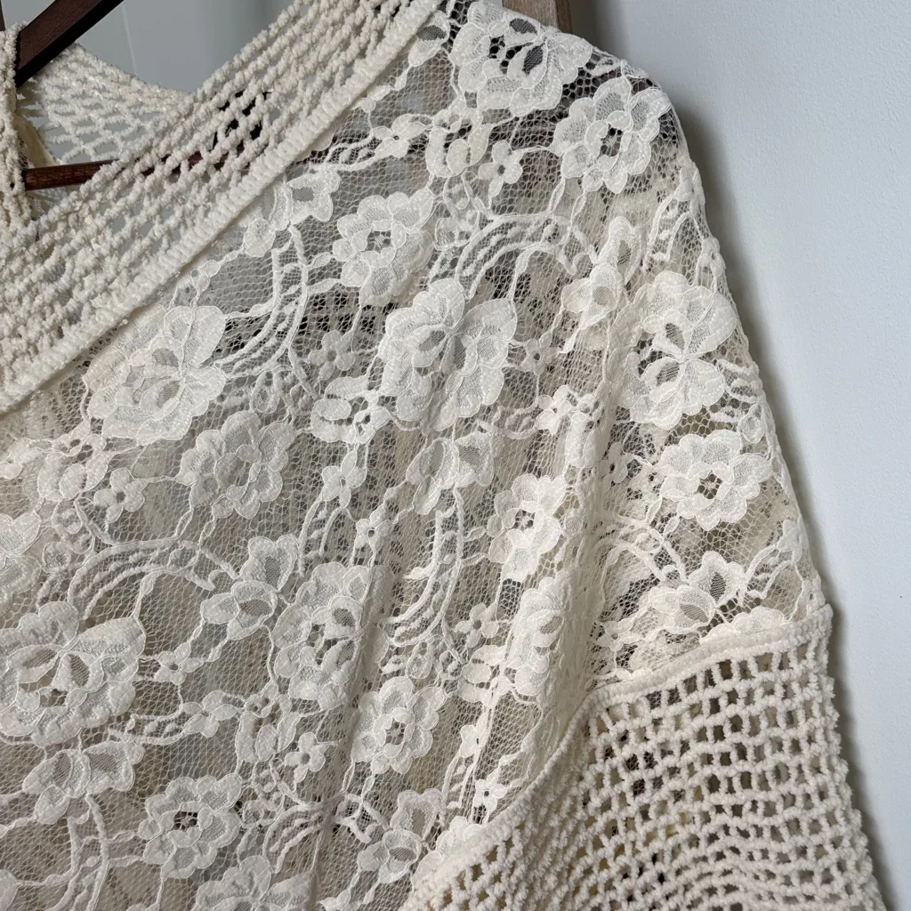 SAACHI Cream Lace Open - Image 5