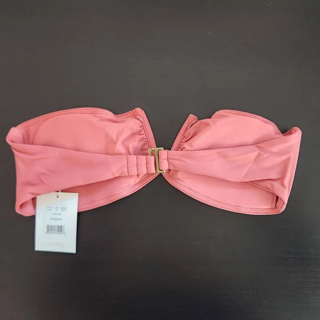 Andie Rose Pink Strapless Bikini Pink Swim Top NWT Size Medium Pink Andie Top - Image 3